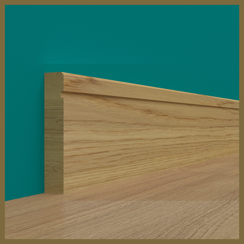 Edge 2x2 1 Groove Oak Skirting Boards