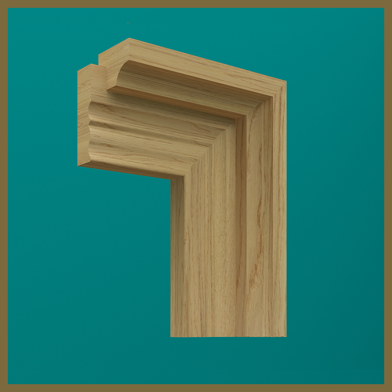 Curved Oak Hockey Stick