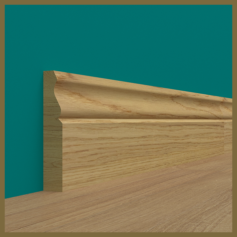 Ogee 1 Oak Skirting Board