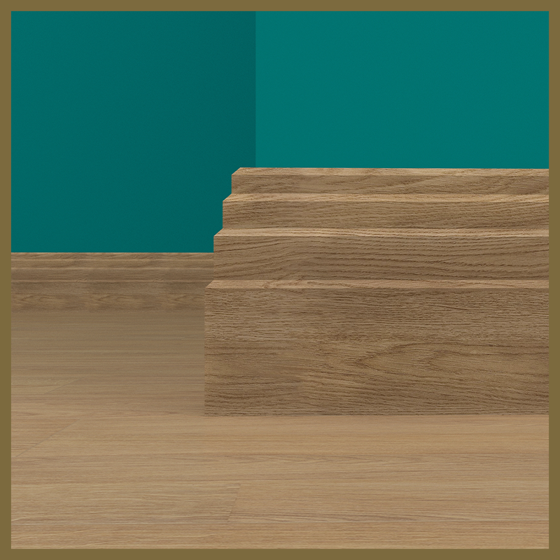 Stepped Walnut Skirting Board