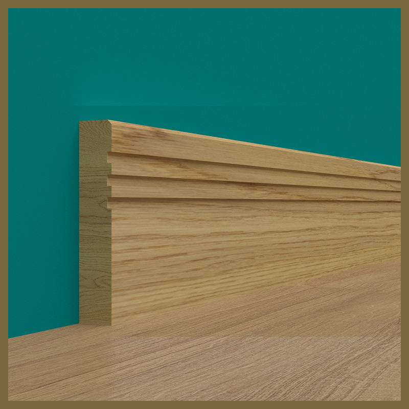 Edge 2x2 3 Groove Oak Skirting Boards