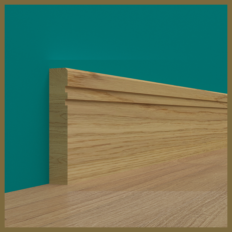 Edge 2x2 2 Groove Oak Skirting Boards