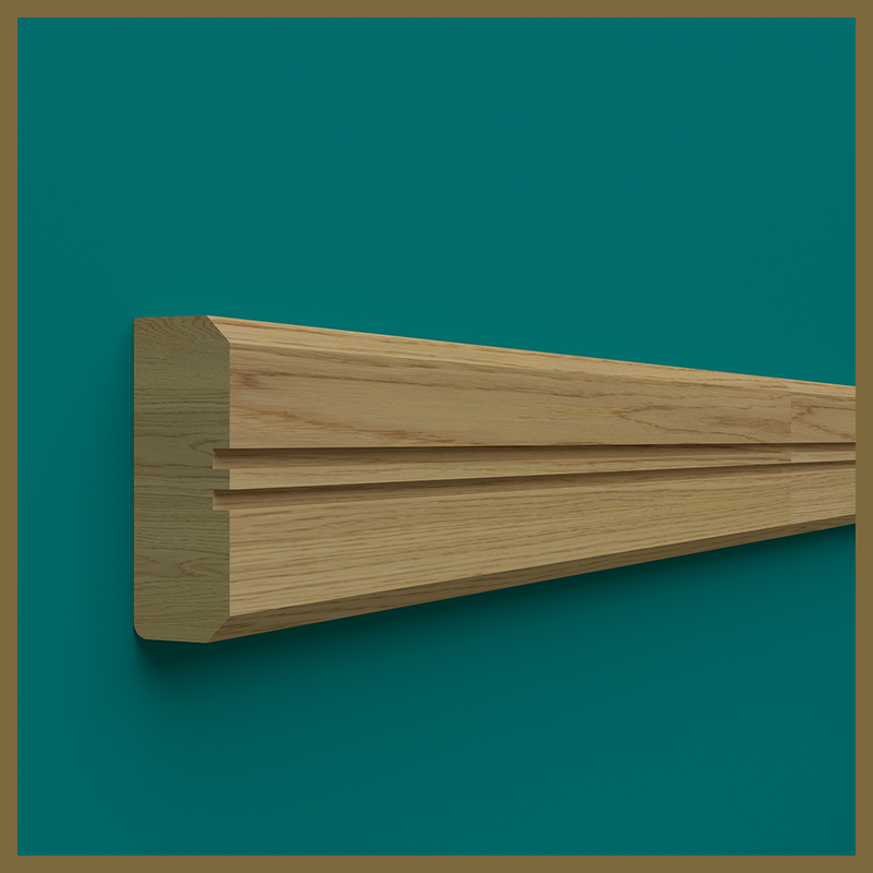 2x2 Groove Oak Dado Rail