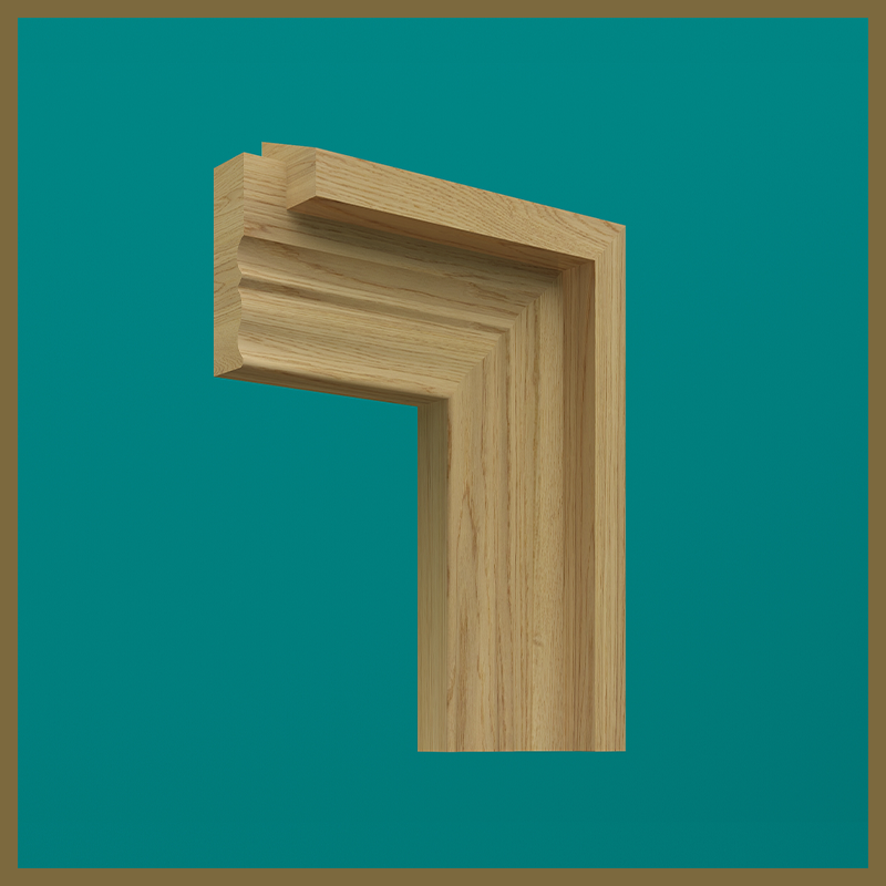 Chamfer Oak Hockey Stick