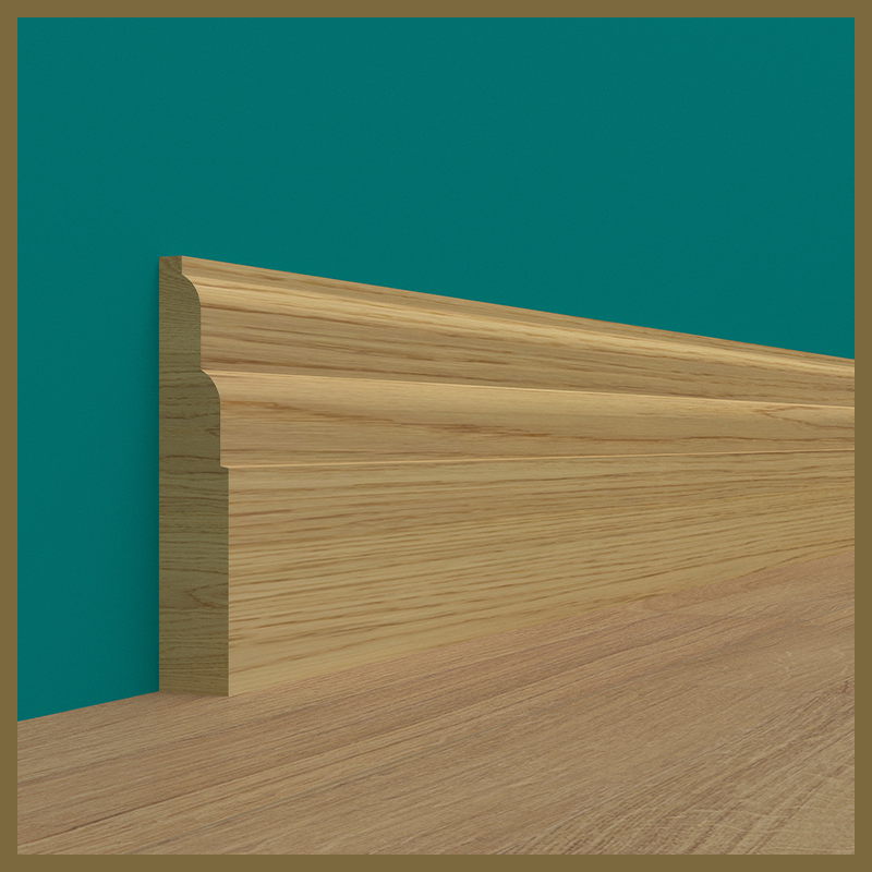 2 Stepped Oak Skirting Board