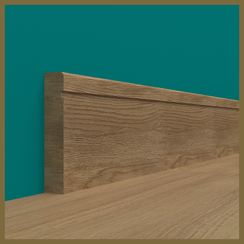 Edge 2x2 Groove 1 Walnut Skirting Board