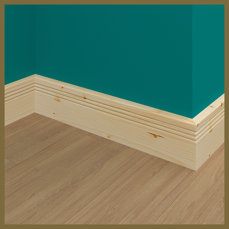 Edge 2x2 C 3 Groove Pine Skirting Boards