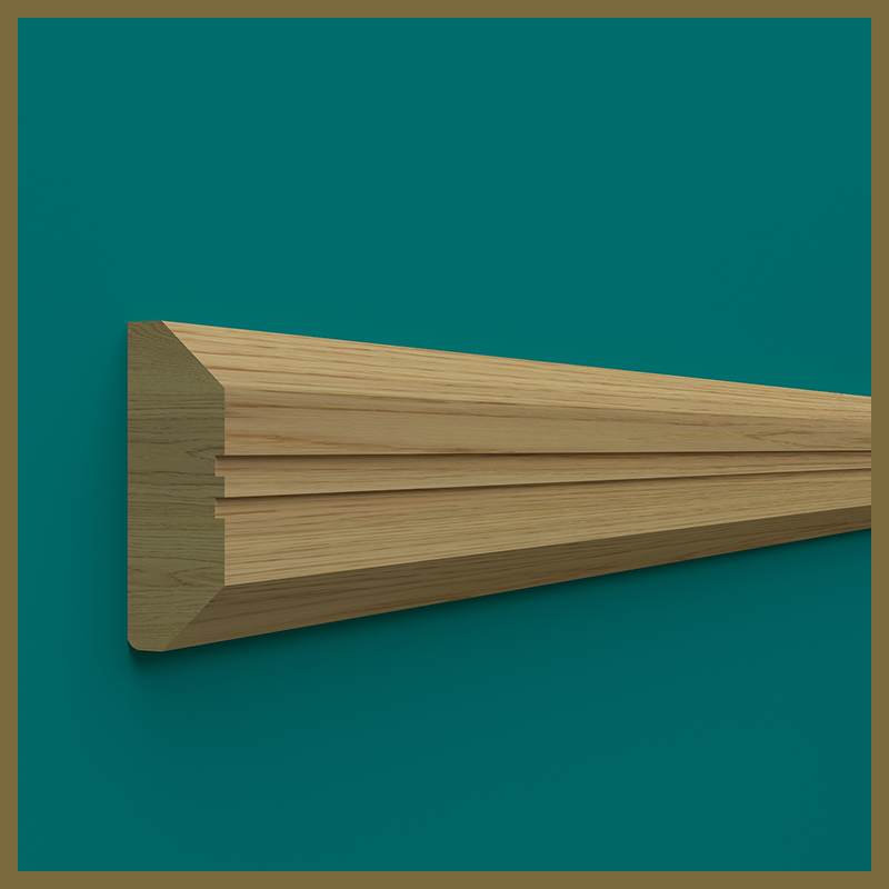 Oak Chamfer Groove Dado Rail