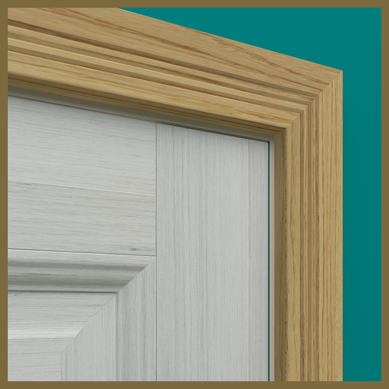 Pencil Round V 3 Groove Oak Architrave