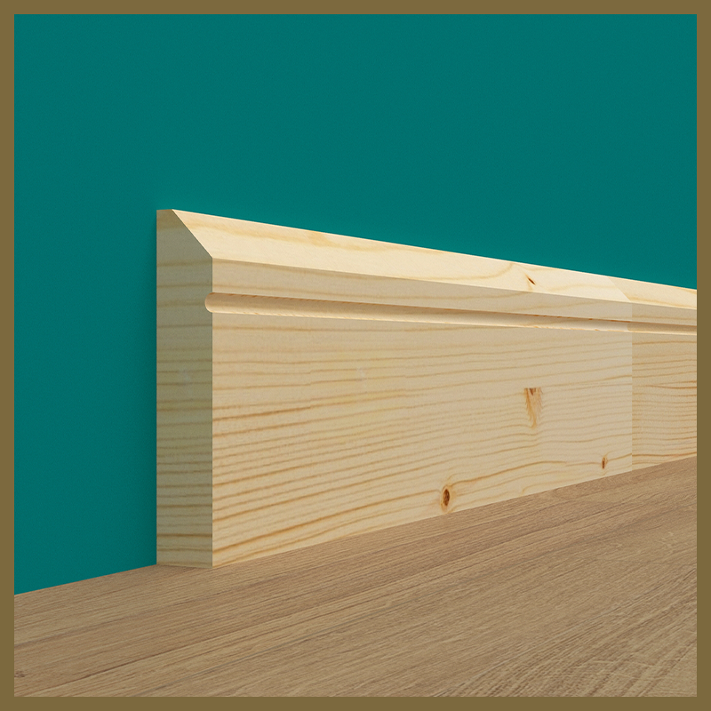 Chamfer C 1 Groove Pine Skirting Board