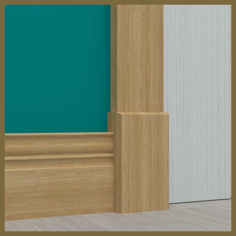 Oak Edge Plinth Block