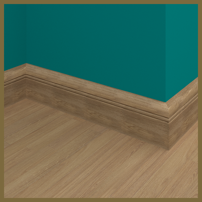 Bullnose V 2 Groove Walnut Skirting Board
