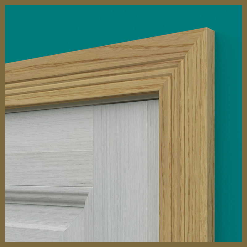 Pencil Round V 3 Groove Oak Architrave