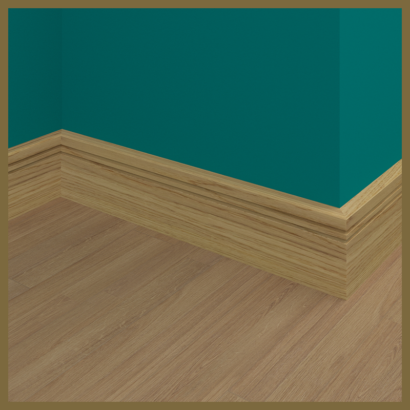 Edge 2x2 2 Groove Oak Skirting Boards