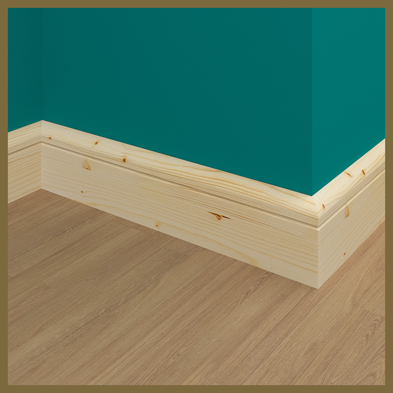 Bullnose C 1 Groove Pine Skirting Board