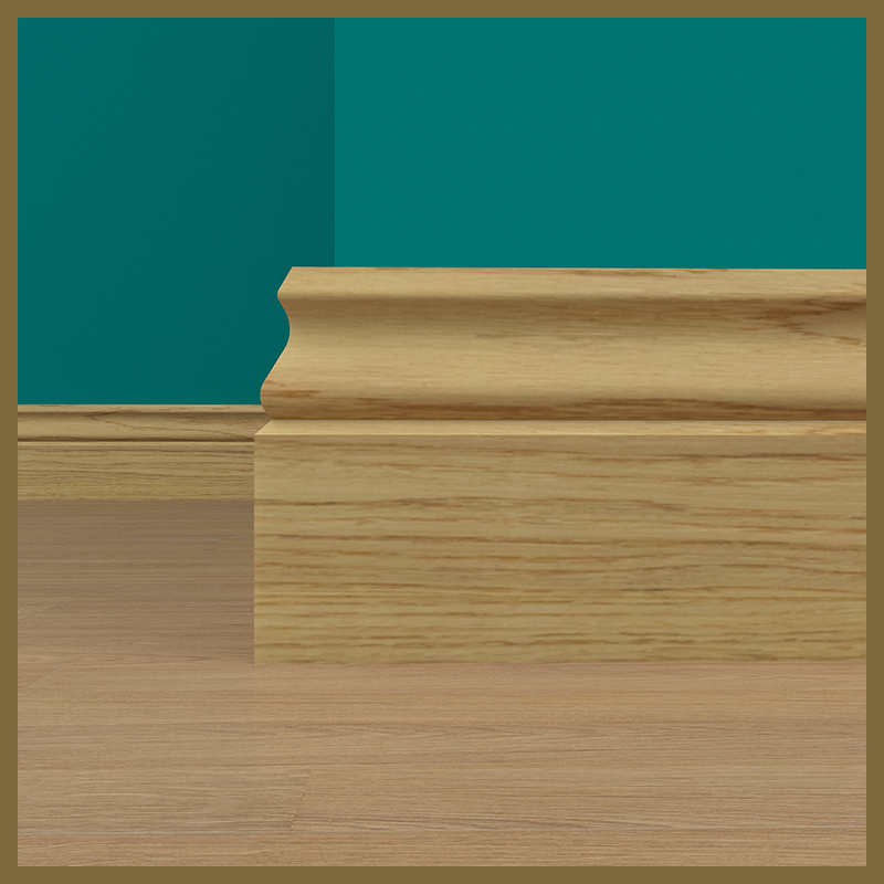 Ogee 1 Oak Skirting Board