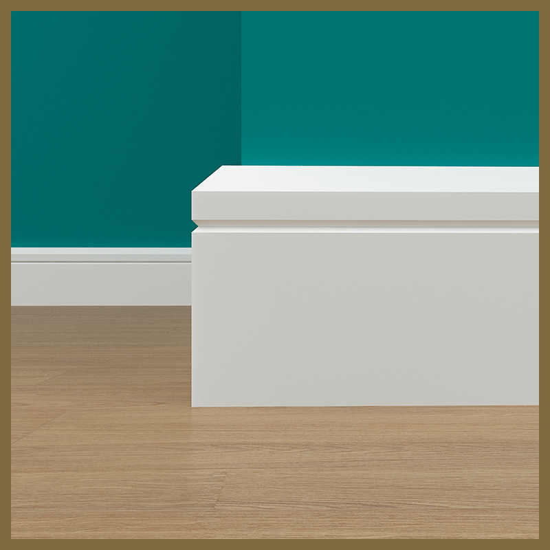 Chamfer V 1 Groove Skirting Board