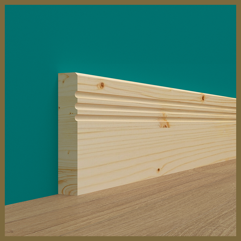 Edge 2x2 C 3 Groove Pine Skirting Boards