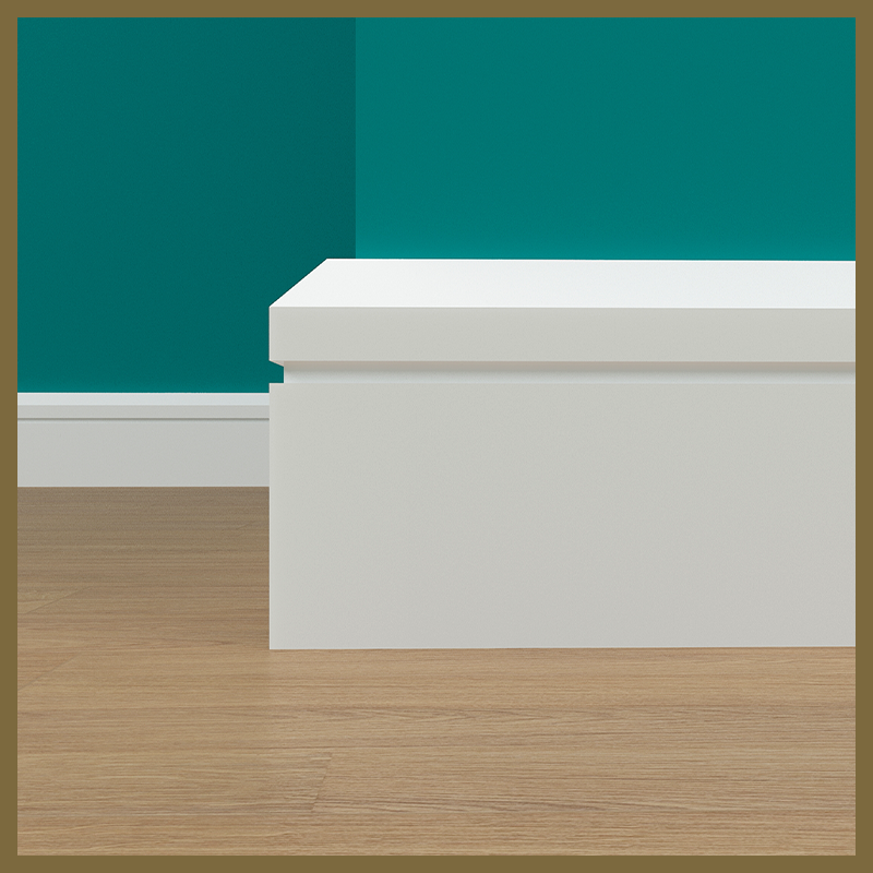 Chamfer 1 Grooves  Skirting Board