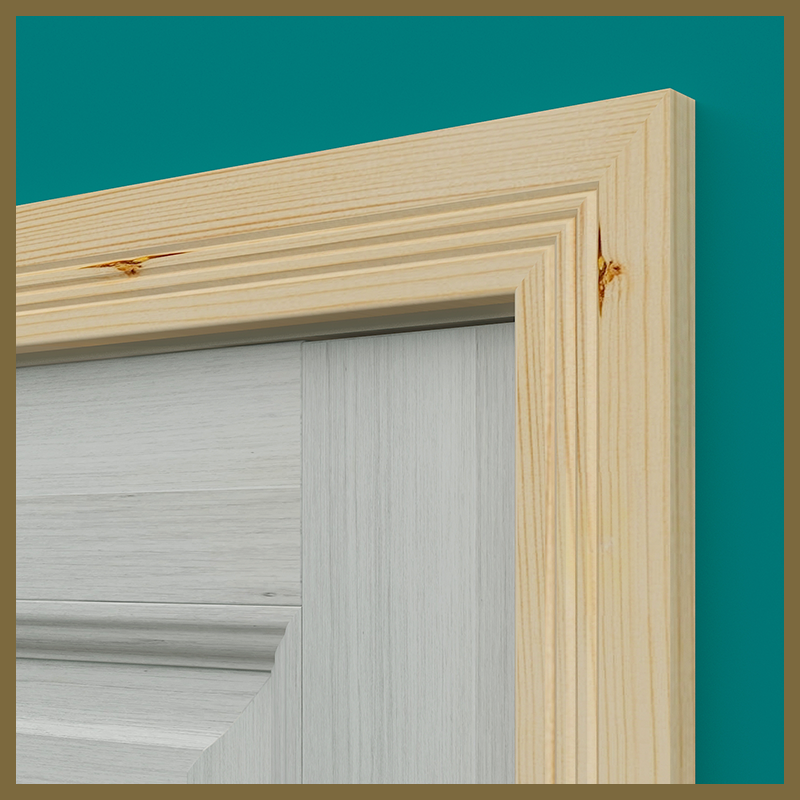 Pencil Round V 3 Groove Pine Architrave