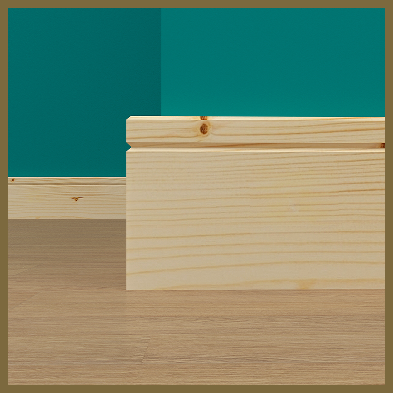 Edge 2x2 Groove V 1 Pine Skirting Board