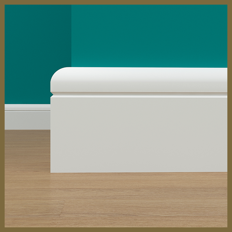 Bullnose V 1 Groove Skirting Board
