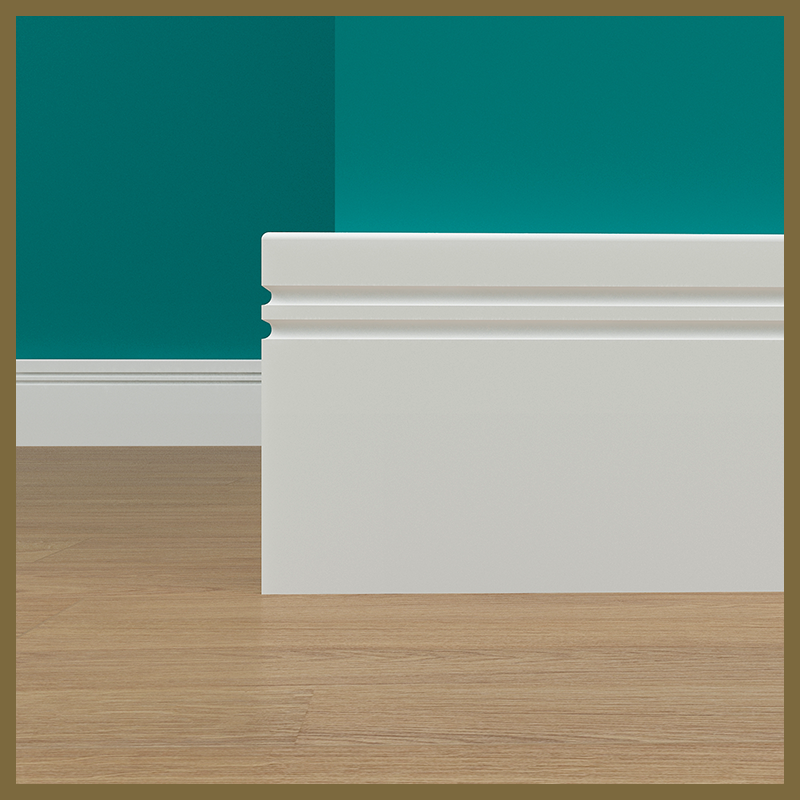 Pencil Round C 2 Groove Skirting Board