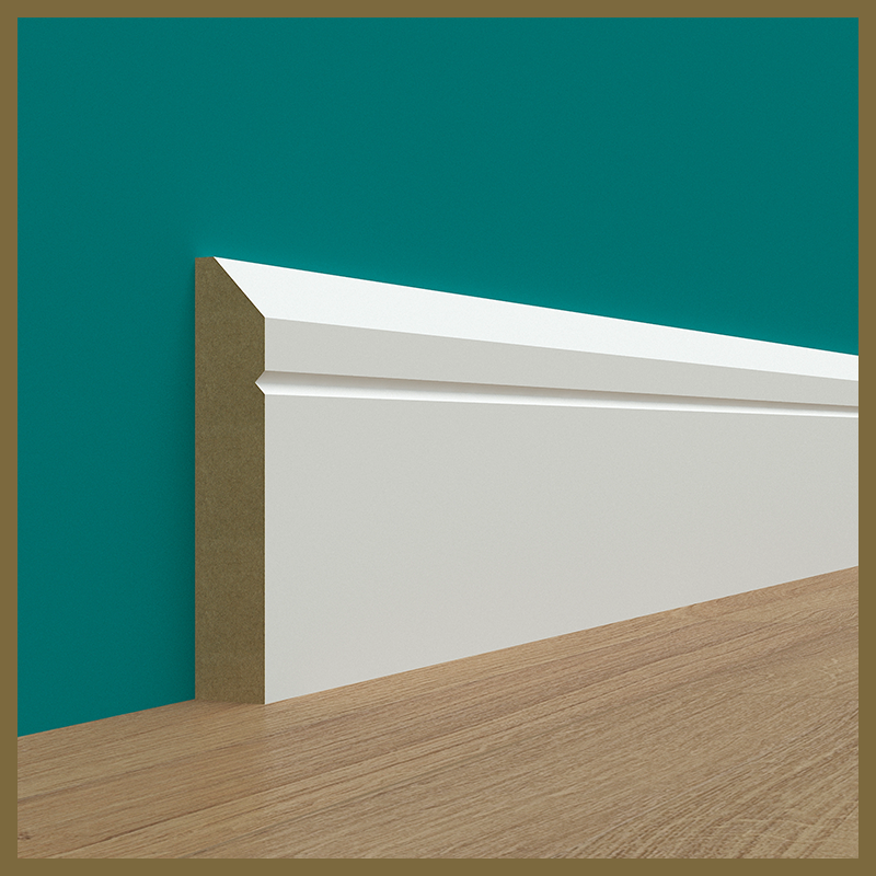 Chamfer V 1 Groove Skirting Board