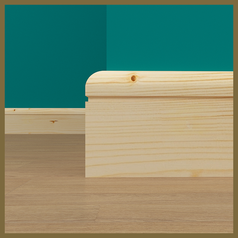 Bullnose 1 Groove Pine Skirting Board