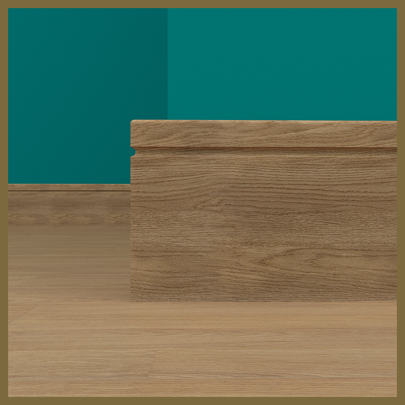 Pencil Round C1 Groove Walnut Skirting Board