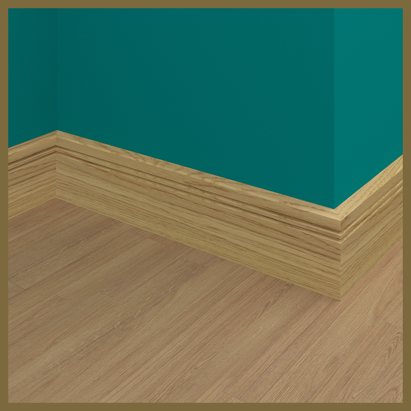 Edge 2x2 C 2 Groove Oak Skirting Boards