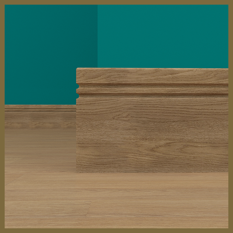 Pencil Round C2 Groove Walnut Skirting Board