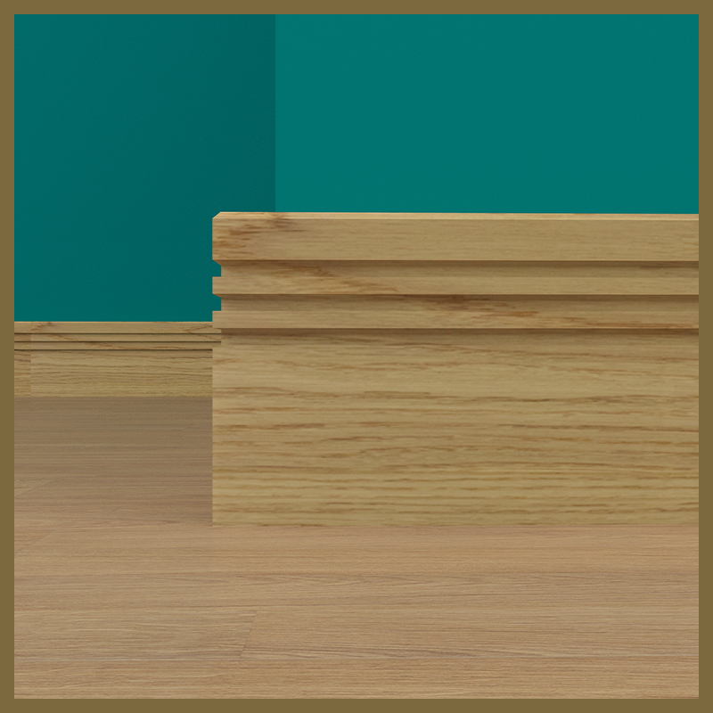 Edge 2x2 3 Groove Oak Skirting Boards