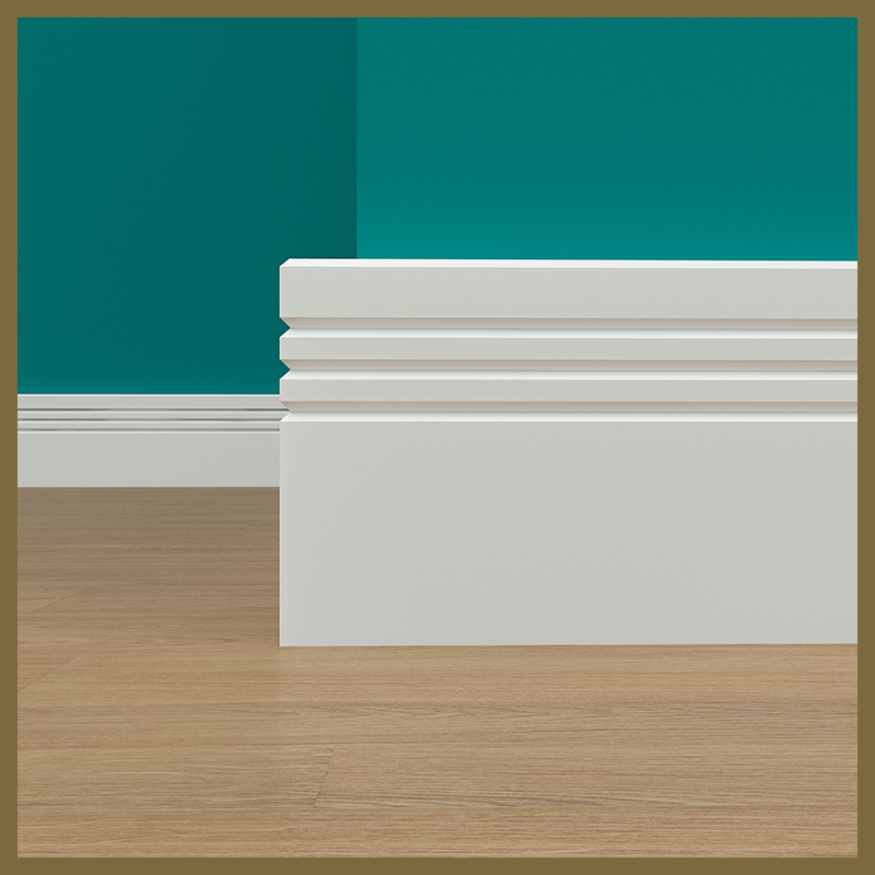 Edge 2x2 V 3 Groove Skirting Board