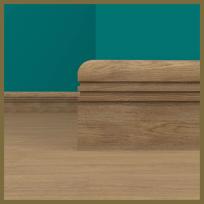 Bullnose Groove 3 Walnut Skirting Board