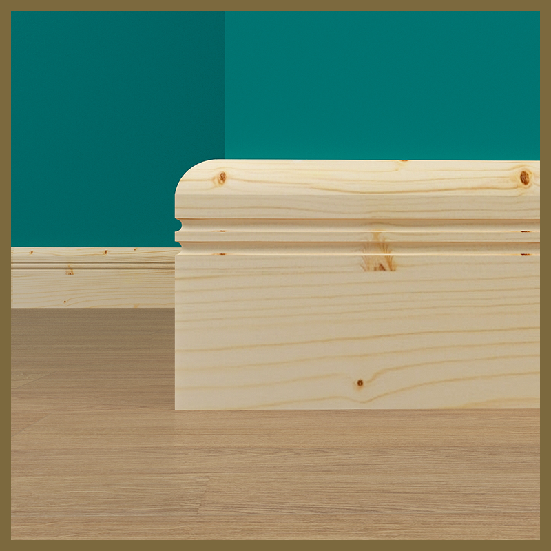 Bullnose C 2 Groove Pine Skirting Board