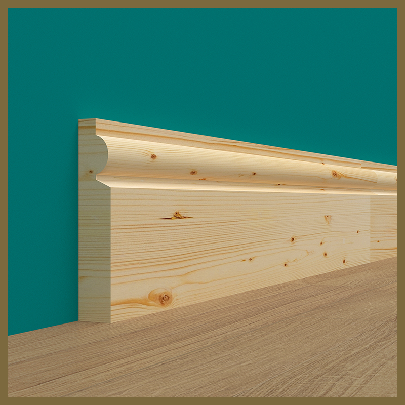 Torus 1 Pine Skirting Board