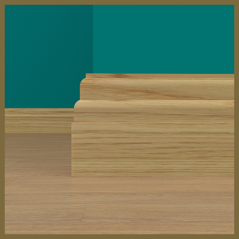 2 Stepped Oak Skirting Board