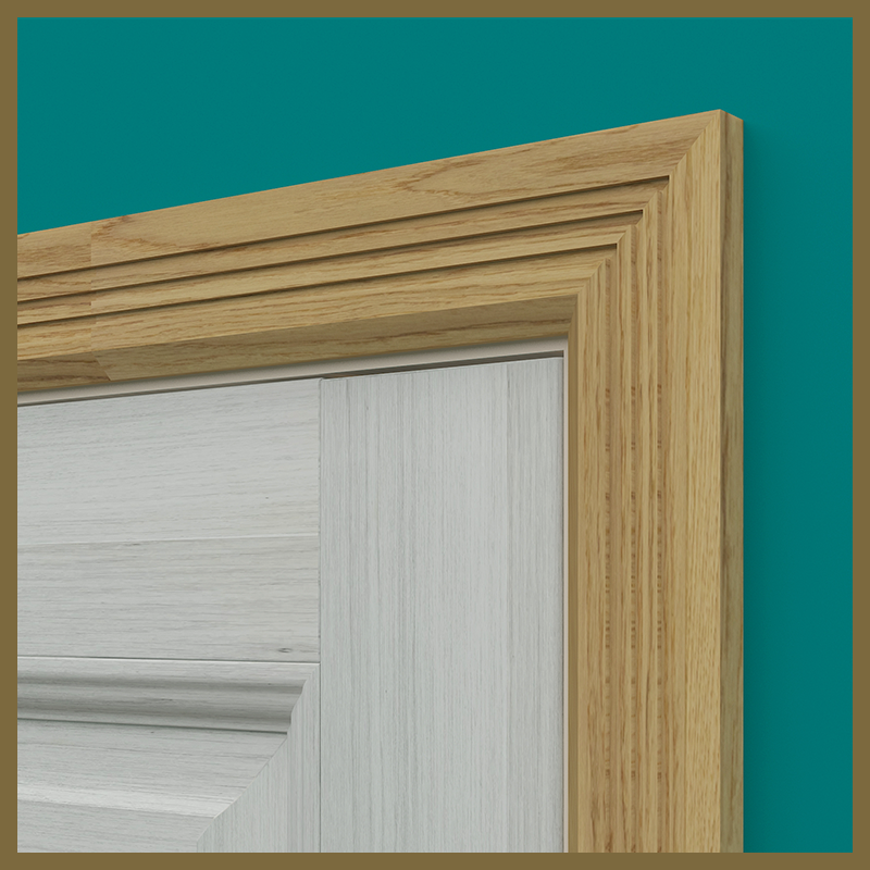Chamfer 3 Groove Oak Architrave
