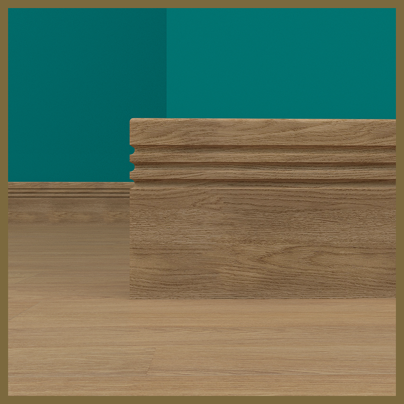 Pencil Round C3 Groove Walnut Skirting Board