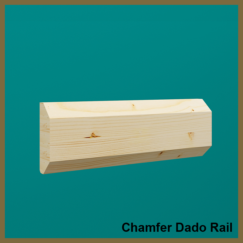 Pine Chamfer Dado Rail