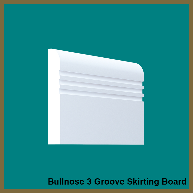 Bullnose 3 Groove Skirting Board