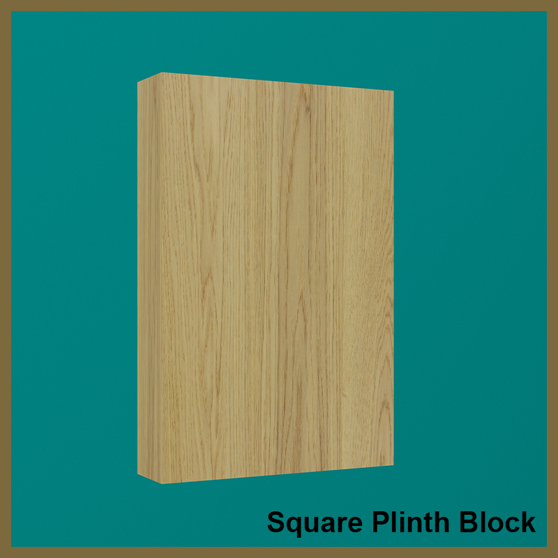 Oak Square Plinth Block
