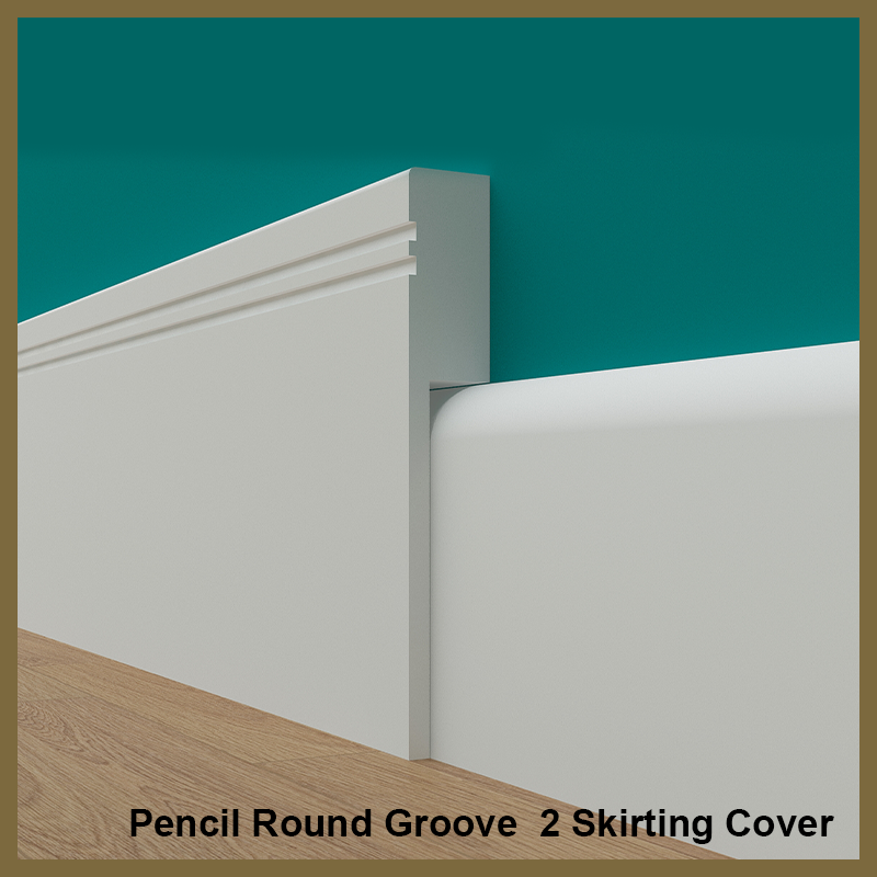 Pencil Round 2 Groove Skirting Board Cover