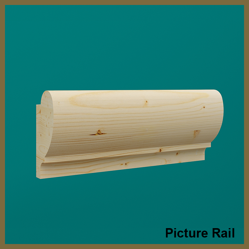 Pine Picture Rail