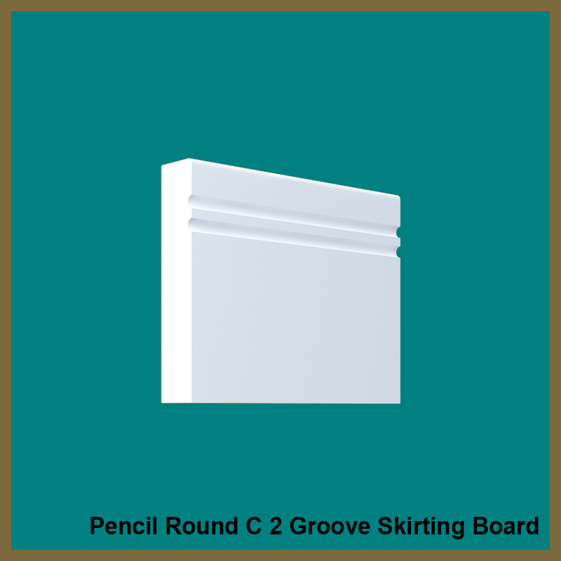 Pencil Round C 2 Groove Skirting Board