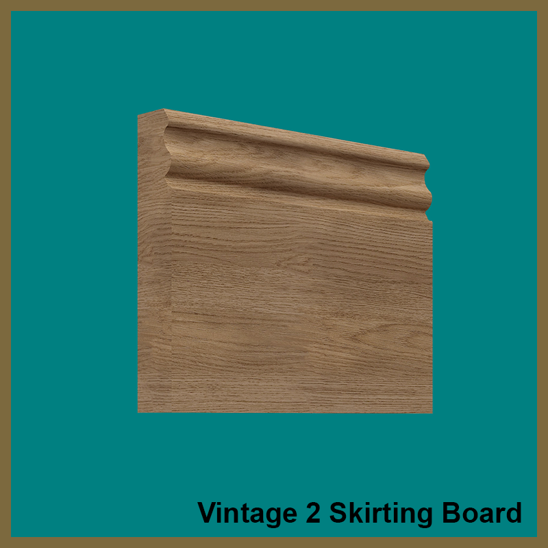 Vintage 2 Walnut Skirting Board