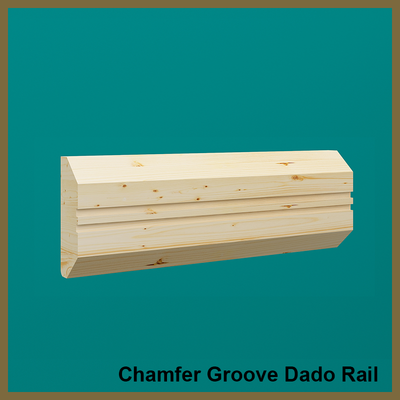 Pine Chamfer Groove Dado Rail
