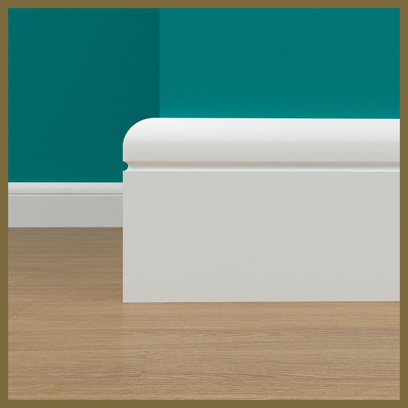 Bullnose C 1 Groove MDF Skirting Board