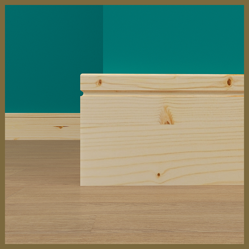 Pencil Round C 1 Groove Pine Skirting Board